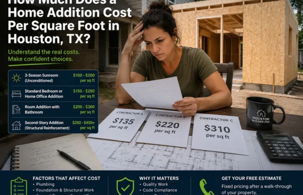 How Much Does a Home Addition Cost Per Square Foot in Houston, TX?