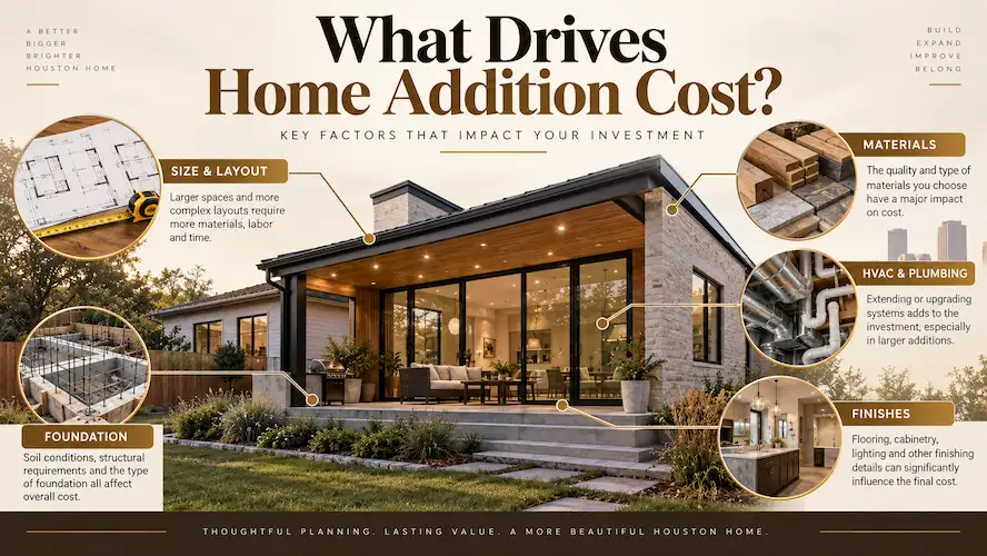 Major factors that affect the cost of a custom home addition