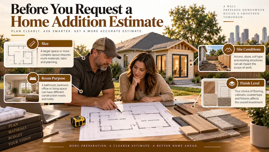 Preparing for a professional home addition estimate in Houston