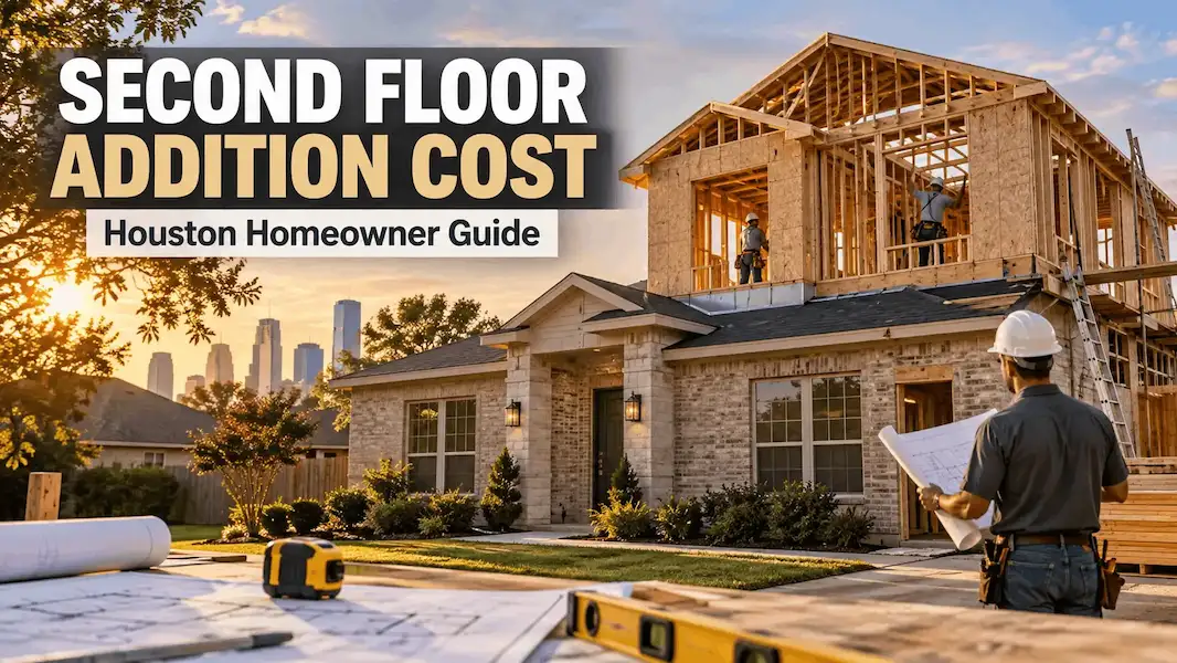 Second floor addition cost for a Houston home